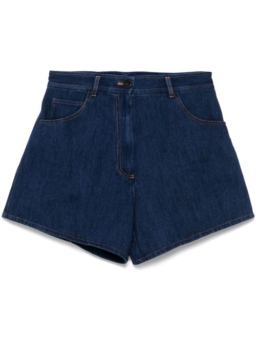 Indigo blue shorts FORTE FORTE | 13548INDIGO